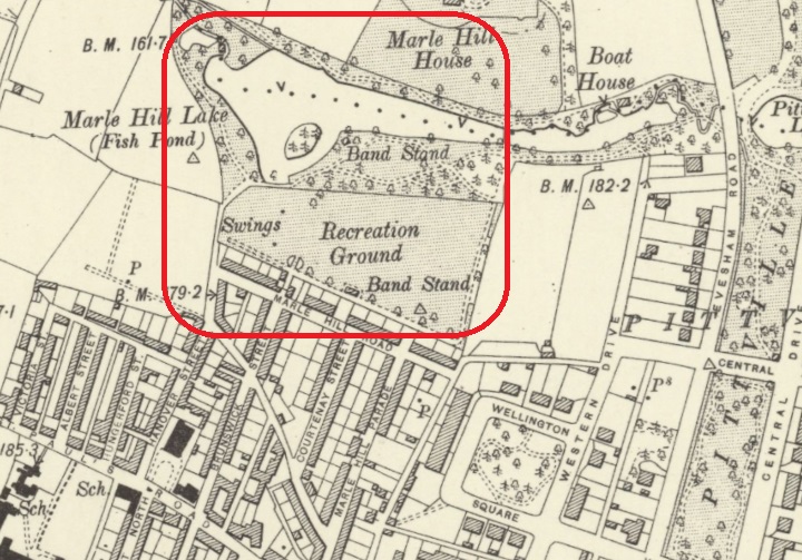 Cheltenham - Pittville Gardens : Map credit National Library of Scotland